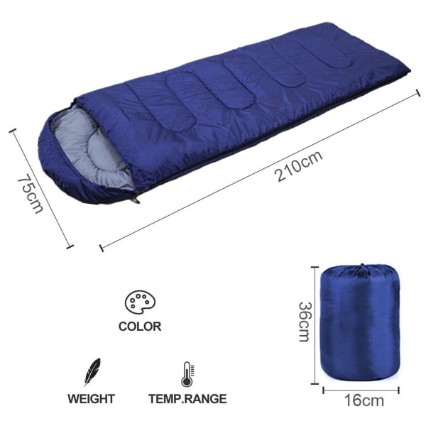 Sovepose, utendørs camping, vanntett, teppe sovepose KLB