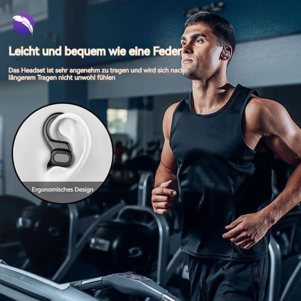 Bluetooth-hodetelefoner Sport, Litinst Hodetelefoner Trådløs Bluetooth 5.3 3D Stereo