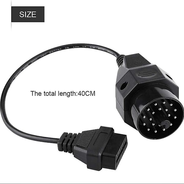 20-pin til 16-pin OBDII-adapterkabel for bil