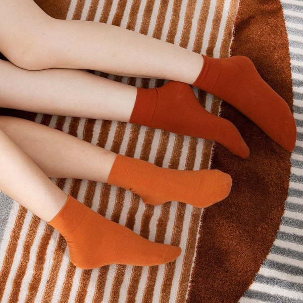 Kvinnors tunna bomullssockor, mjuka bootie-sockor damtoppkombination 2 KLB