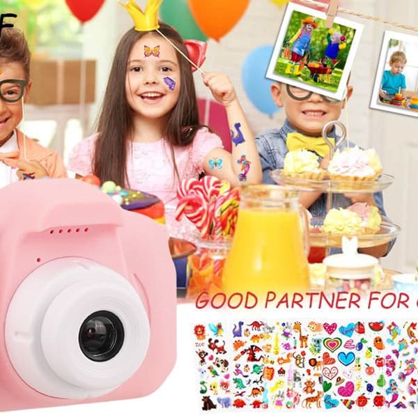 Barnkamera, digitalkamera selfiekamera barn videokamera spel