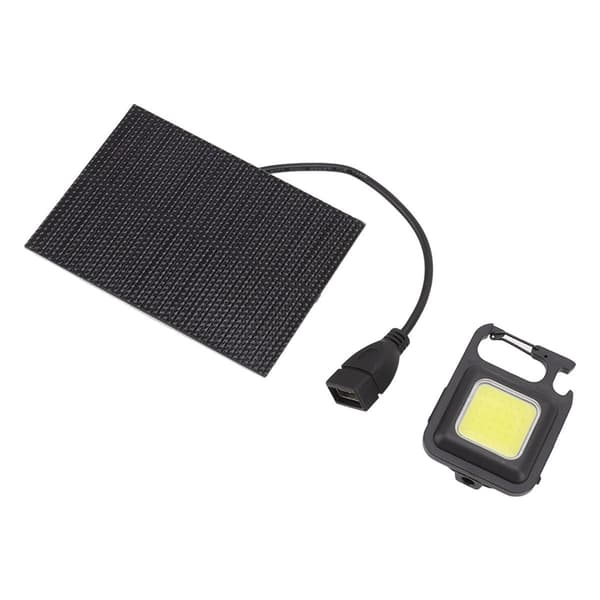 Monokrystallinsk solcelle LED-lys 5W IP68 vanntett USB KLB