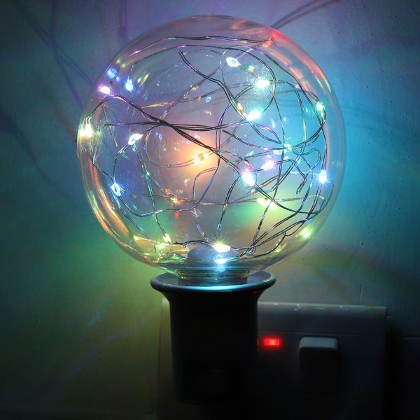 E27 RGB Koppartråds Fe Lampor Glödlampa Färgglad Lampa för KLB