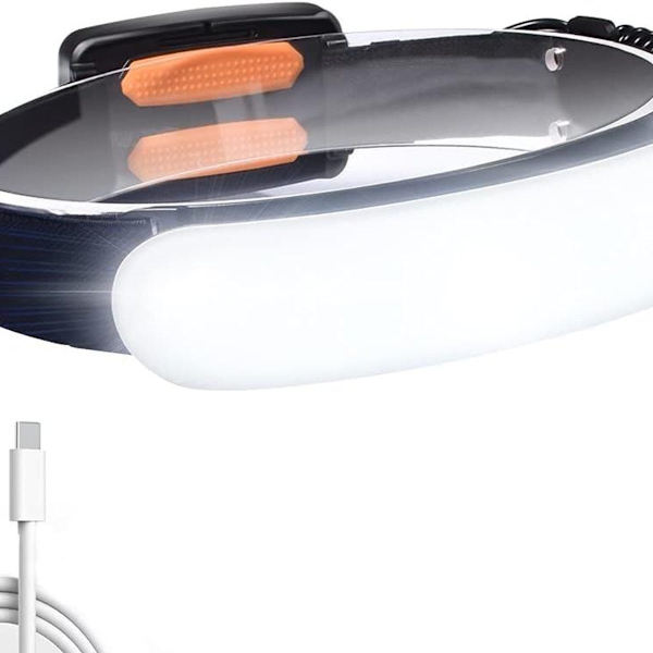 LED-strålkastare, USB-laddningsbar COB-strålkastare, 1500 lumen, LED-ficklampa KLB