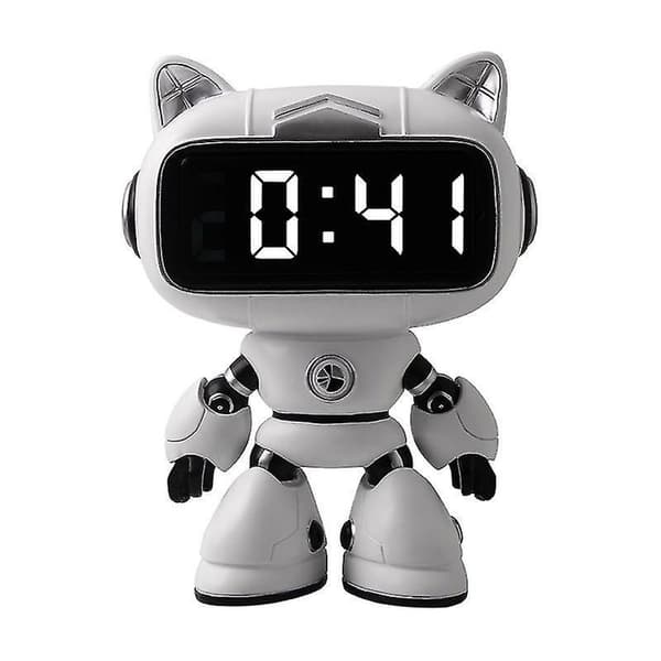 Barnrobot väckarklocka: hartsmaterial, sängklocka, dekorativa presenter
