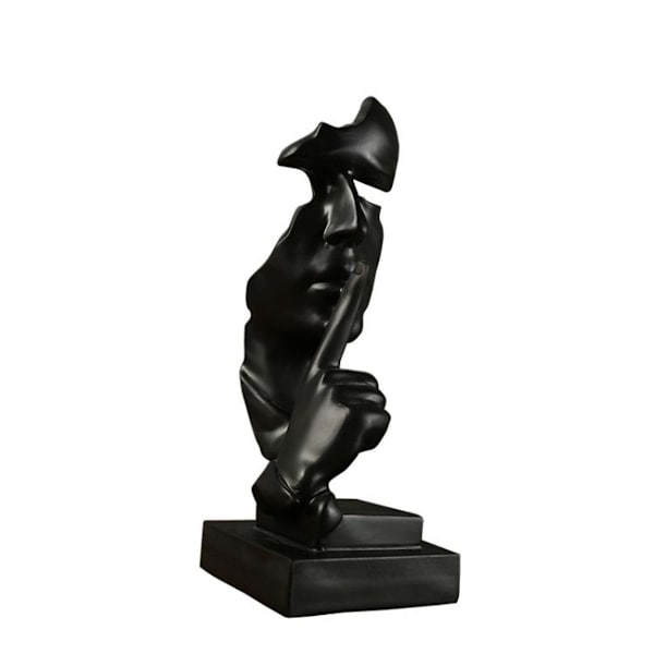 Stillhet er gull Abstrakt Resin Figur (Sølv)