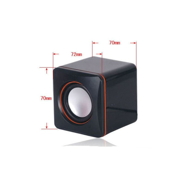 USB-stereohøyttalersystem med 3,5 mm lydkontakter for tilkobling