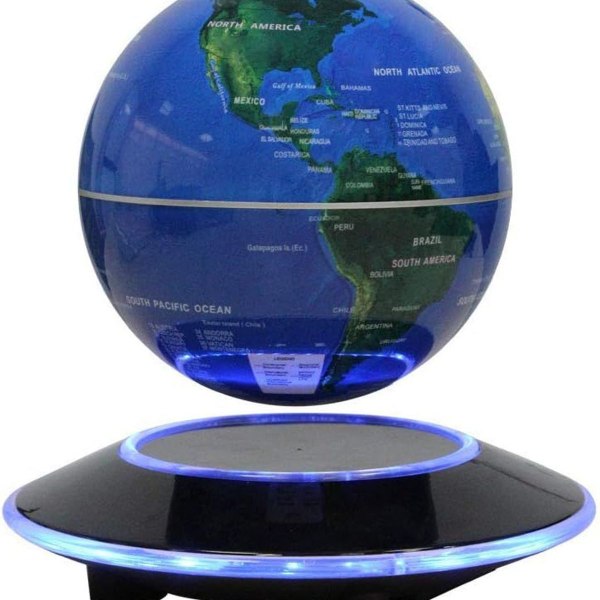 Magnetisk svævende roterende globus med KLB