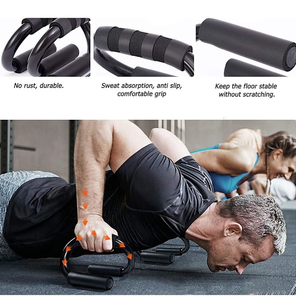 Premium Push Up Handtag Set med 2 Push Up Bar med Elegant Design