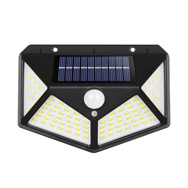 Udendørs solcellelys 100 LED 2-pak [Seneste grønne version 2200mAh