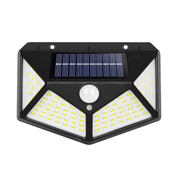 Utomhus solcellslampa 100 LED 2-pack [Senaste gröna versionen 2200mAh