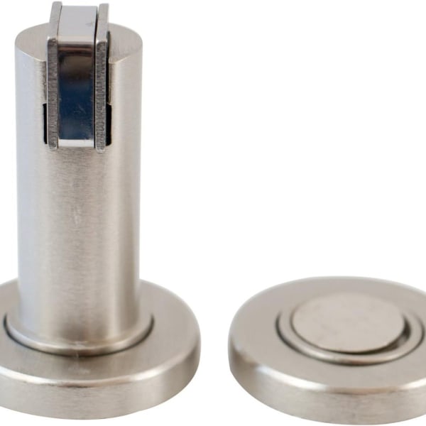 Magnetic door stop in stainless steel look. stopper KLB