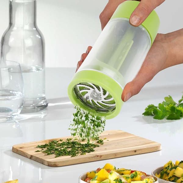 2 i 1 Korianderkværn Gadgets Persille Hvidløg Hakker KLB