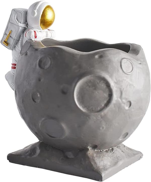 Astronaut månpenshållare, rymdfarare figur penna