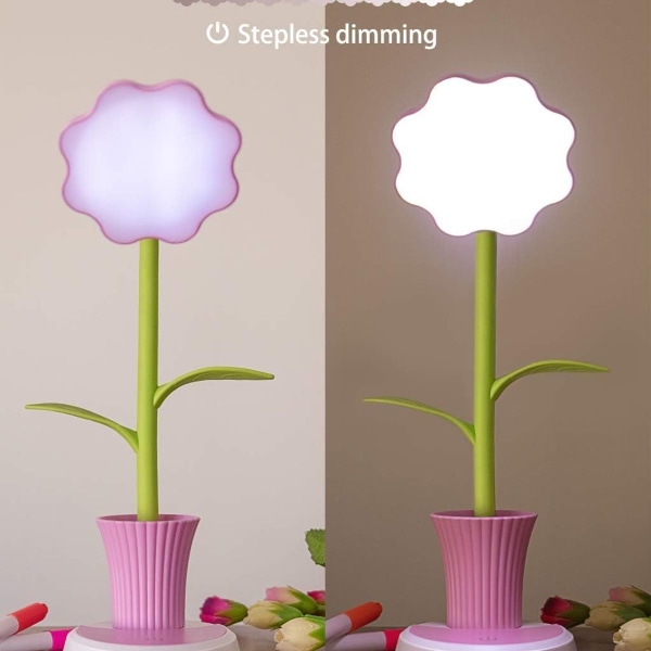 Børnelampe, LED-bordlampe, berøringskontrol, dæmpbart lys, fleksibel KLB