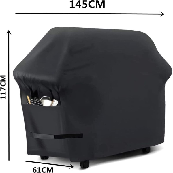 Waterproof grill cover, 145 x 61 x 117 cm