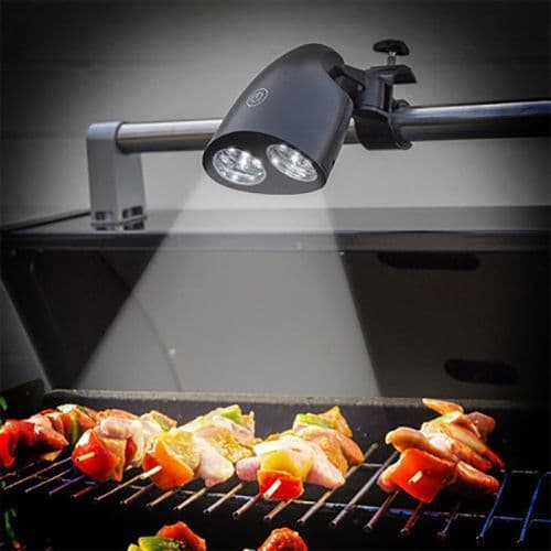 LED-grilllampe, roterende belysning nattlys berøringssensorbryter,
