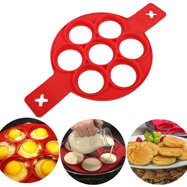 Egg Ring Non-Stick Silikonform for Runde Eier Muffins Pfannkuchen Rund