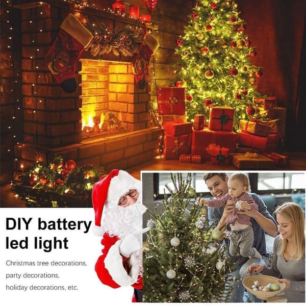 16 Pakk LED-lys Batteridrevne Feilys Varm Hvit KLB