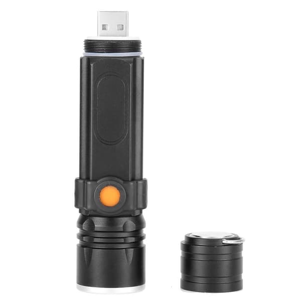 Mini LED-taskulamppu, vedenpitävä, 4 tilaa, zoomaava taskulamppu KLB