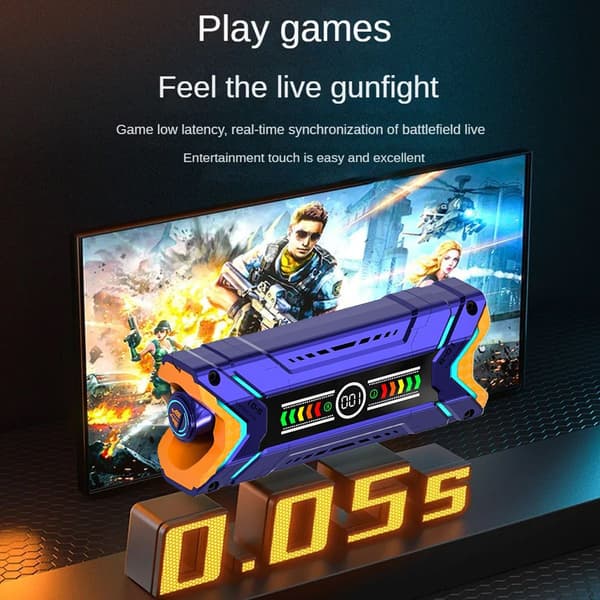 Futuristisk Sci-fi Mecha-stil TWS Trådløs Bluetooth 5.3 Blå