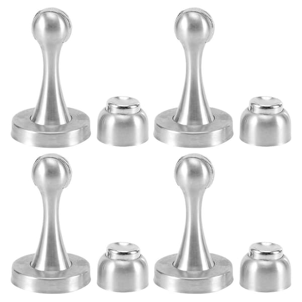 4 stk/sett rustfritt stål dørstopper, moderne magnetisk dør KLB