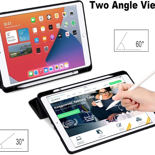 Etui kompatibel med iPad 10,2 tommer 2021/2020 iPad 9./8.