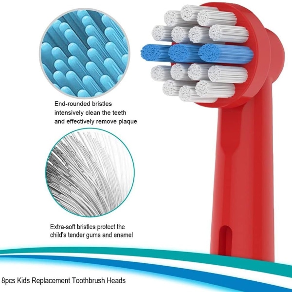 Sähköhammasharjan kanssa yhteensopivat hammasharjan päät, pehmeät KLB-harjakset