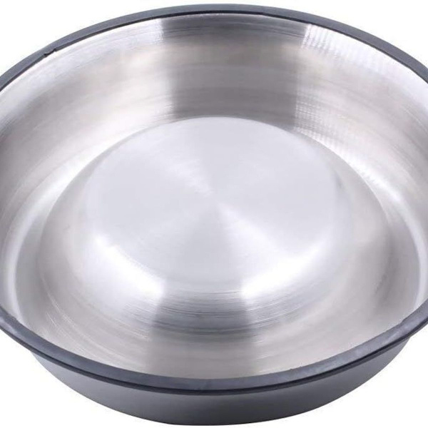 Rustfrit stålskål til hunde med gummibase til små/mellemstore/store hunde KLB