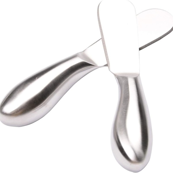 Ostspridare i rostfritt stål, 2-pack