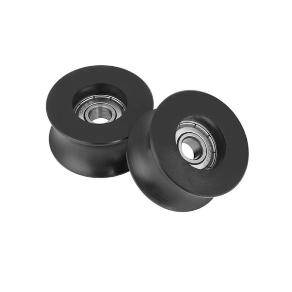 2 kpl U-urapulley nylon ohjausrullalaakeri U-ura rullapyörä 8
