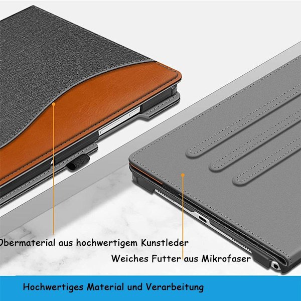 Samsung Tab A8 -kotelo 2022, ensiluokkainen PU-nahkainen Business Stand Folio -kansi,