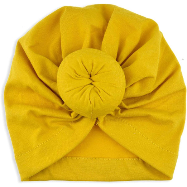 Baby Turban Nyfödda Mössor Hattar Knuta Fjärilar Söta Elastiska Barn Mössor Mössor För Baby Flicka Pojke 5 Stycken