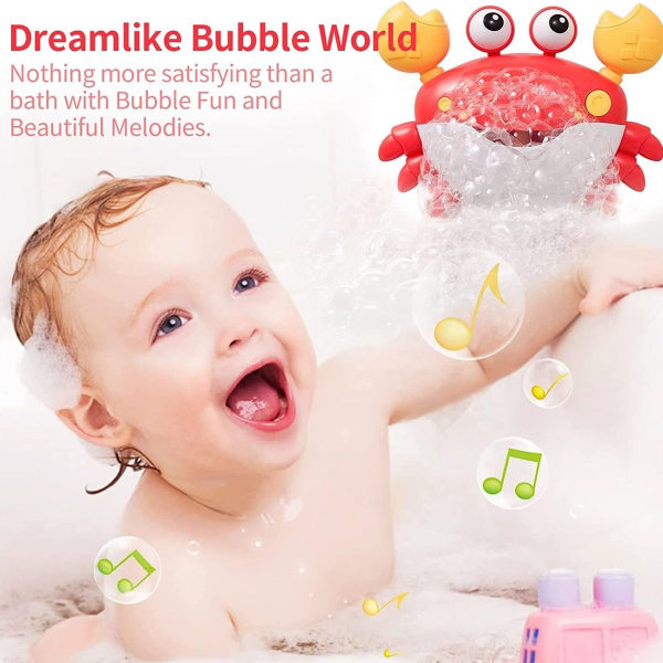 Baby Badleksak, Krabba Badleksak Bubblor med Musik, Baby Vattenleksak KLB