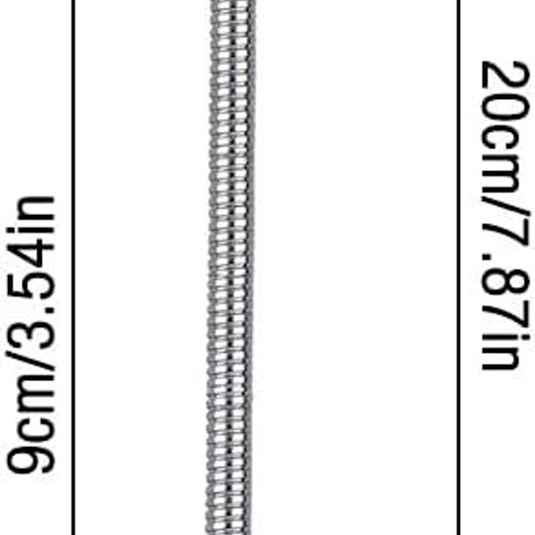 E27-lampeholder med bryter (EU-plugg), leselampe med fleksibel hals,