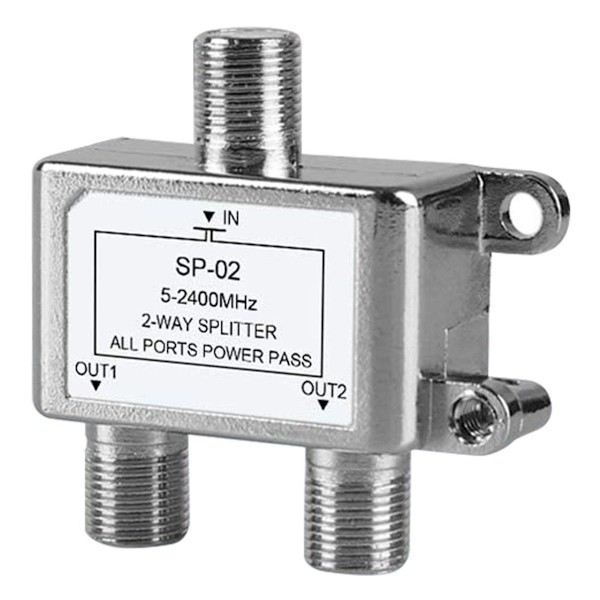 Distributør - 2-veis splitter - fullstendig skjermet - Unicable - for