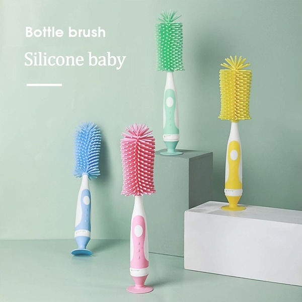 Mjuk beröring utan repor Baby Bottle Cleaning Brush Nipple Pink KLB