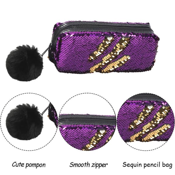 Sequin Kosmetikpung Mermaid Spiral Vendbar Sequin Form 1