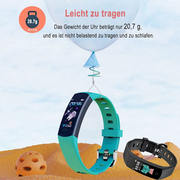 Pedometer Kids Smartwatch Fitness Tracker Barnklockor