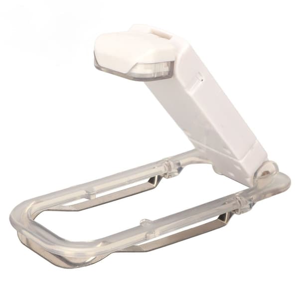 Klipsbar læselampe, foldbar, roterende design, USB KLB