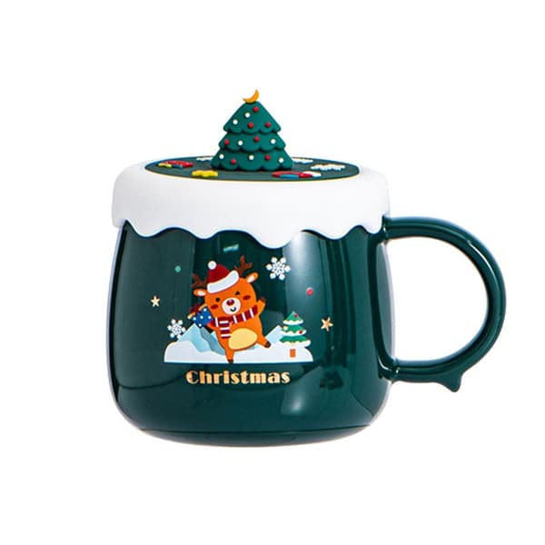 Keramisk julkaffemugg söt present 1 401-500ml KLB