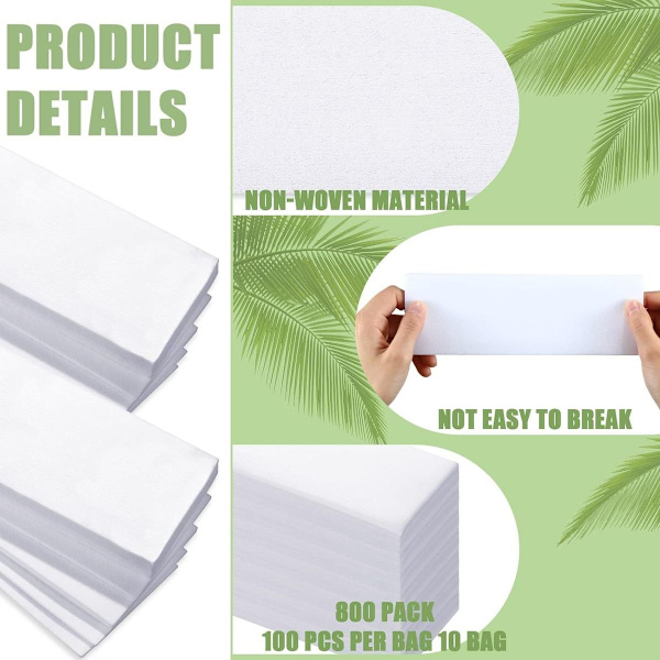 800 voksstrimler for hårfjerning - Non-woven strimler for ansikt og kropp KLB