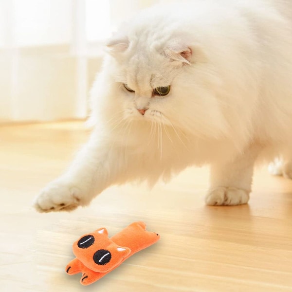 Stk Cute Cat Legetøj Killing Interaktivt Legetøj Catnip Orange KLB