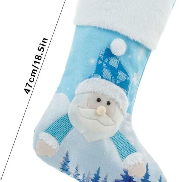 4-pack 18\" LED-julstrumpor med lampor KLB