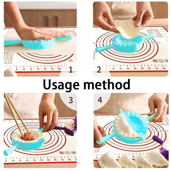 3-delt deigpresse-sett: perfekt for dumplings, calzones,