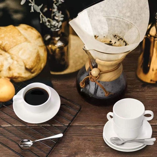 Espresso-skjeer 6 stk, espressoskjeer i rustfritt stål, oppvaskmaskinsikker KLB