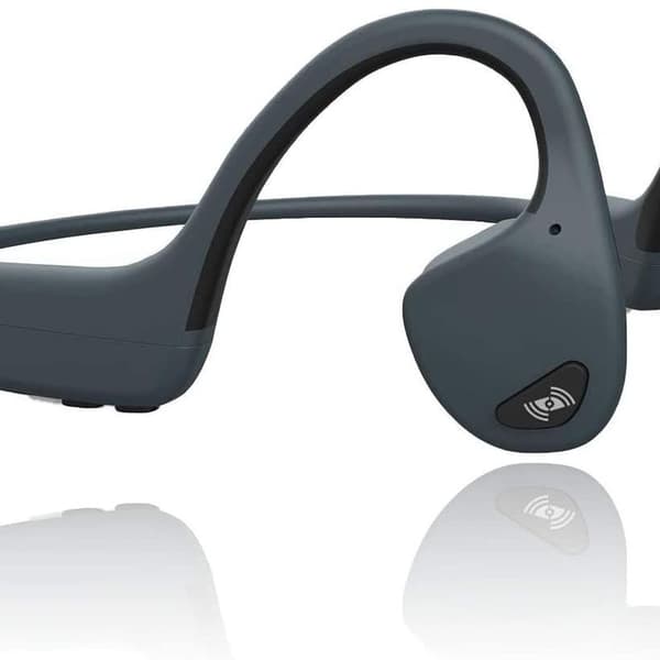 Bone Conduction Trådløst Sports Bluetooth-hodesett Over-Ear Grå