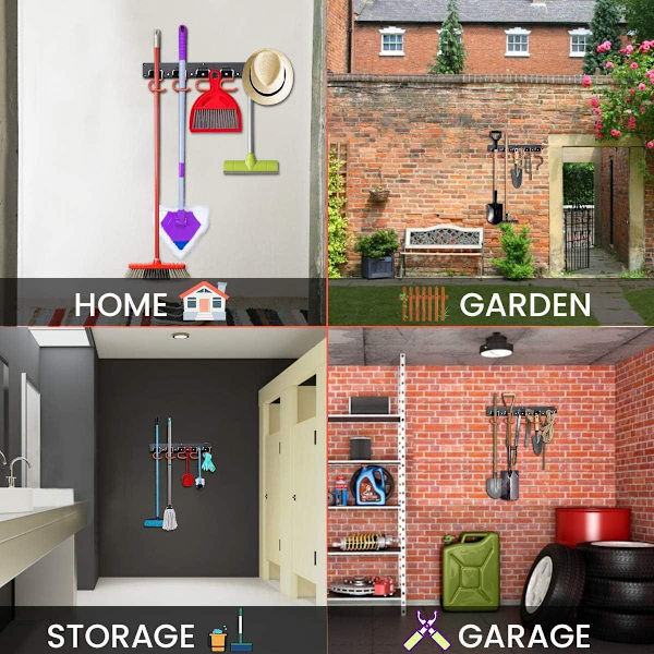Garage Organizer 64 tum justerbart förvaringssystem med 16