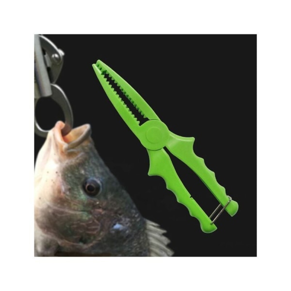 Fiskgrepp Bärbar Praktisk ABS Flytande Fiskegrepp Grabber Fisketillbehör Karpfiskeverktyg Grön KLB