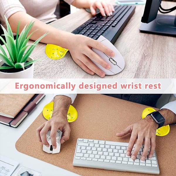 Ergonomisk silikon handledsstöd för mus - Transparent handledsstöd i stil 3